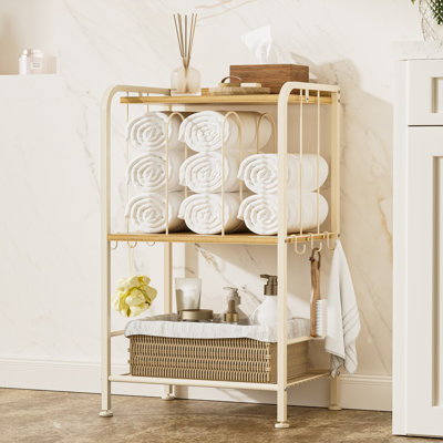 Bathroom Towel Rack Free Standing 3 4 5Tier with U-shaped Dividers