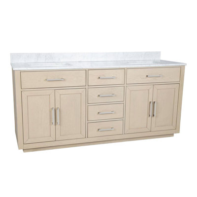 Nahlani 72'' Double Bathroom Vanity with Top