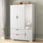 Armoire penderie moderne avec miroir, armoire de rangement avec tringle-589051767