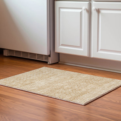 Premium Machine Washable Prisco Gold Rug