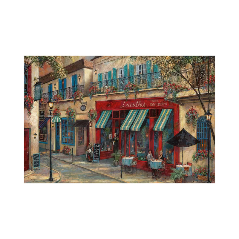 «My Kinda Town» par Ruane Manning - reproduction d'art, H 12 po x l 18 po x P 1,5 po, Toile tendue, Aucun mat