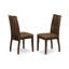 Ensemble de table de salle à manger 6 pièces moderne comprenant une table rectangulaire en bois et 4 chaises rembourrées en tissu de lin avec banc, 36 x 60 pouces, acajou-1355915347-1355915345-1432110081