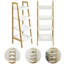 Dwinnell Bamboo Bathroom Shelves