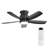 42 Inch Flush Mount Ceiling Fans With LED Light 22W And Remote Control 5 ABS Fan Blades For Bedroom-465222566-465222567