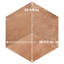 Argillos Hex Rhomboid 20-1/2 In. X 23-5/8 In. Porcelain Floor And Wall Tile