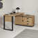 Kukkapalli 150Cm W L-Shaped Writing Desk and Cabinet
