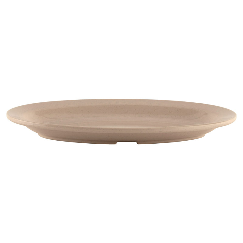 G.E.T. Serving Platters Melamine Platter, 1" H x 10" L x 6.75" W, Sandstone