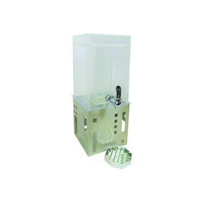Squared Beverage Dispenser with Ice Chamber