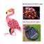 Statue de jardin Flamingo avec lumière solaire | Piquet de jardin Animal