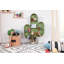 Cactus 48" H x 8" W Steel Chip Resistant Tree Bookcase