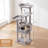 57.1" Multi-Level Cat Tree with Plush Perch, Cozy Condo and Sisal Scratching Post for Small/Medium Cats