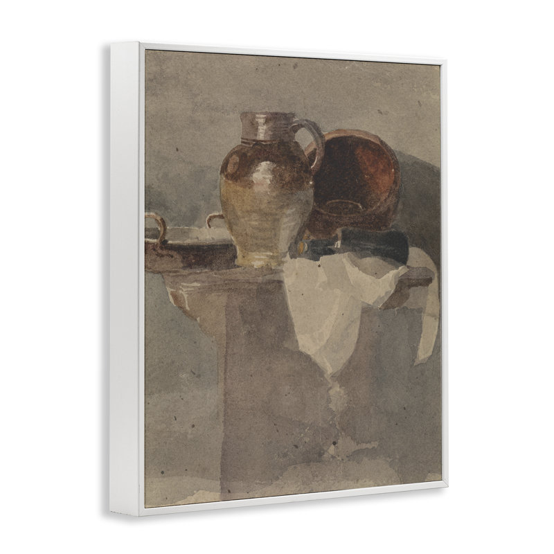  Art giclée encadré par Peter Dewint, H 30 po x l 24 po, Estampe numérique encadrée blanc bord de mer