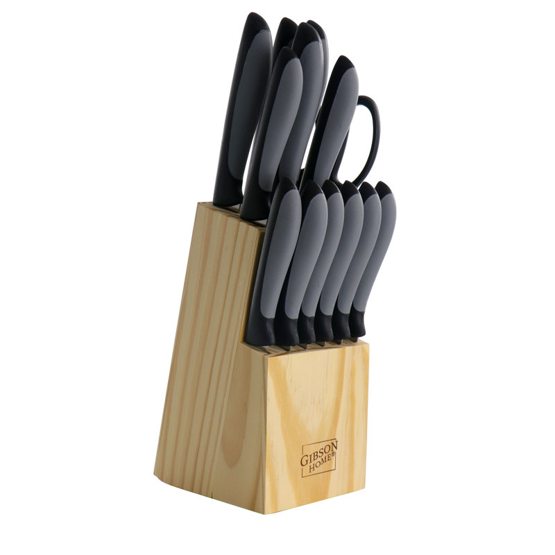 Ensemble de couteaux en acier inoxydable 14 pièces Gibson Home Dorain