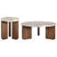Edana 2 - Piece Marble Top Living Room Table Set