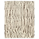 Kilimanjaro Wool Area Rug in Ivory/Black