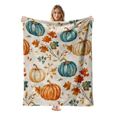Jeté en flanelle JYK Halloween, en microfibre moelleuse, légère, respirante et douce, 50 po x 60 po