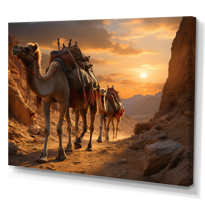 Asian Art Silk Road VI, reproduction d'art sur toile, H 30 po x l 40 po x P 1,5 po, Toile tendue