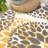 Floral Yellow/Dark Gray/Ivory Area Rug-2033622150