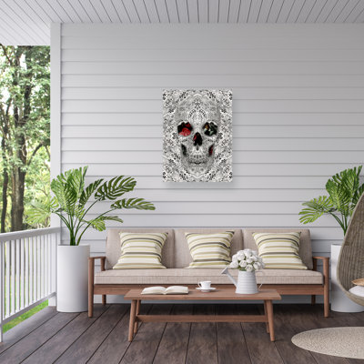 Ali Gulec Lace Skull Light Outdoor  Canvas