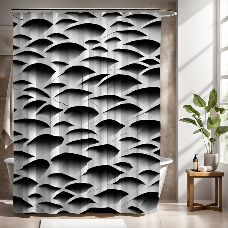 Alfonzie Shower Curtain, 93"H x 70"W