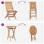 Solid Wood Patio Dining Set Table,