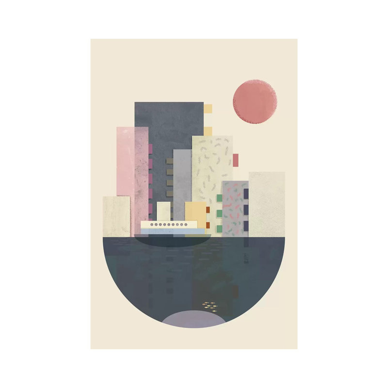 City On Earth by Flatowl - Wrapped Canvas Painting, 30.48cm H x 20.32cm W x 1.91cm D