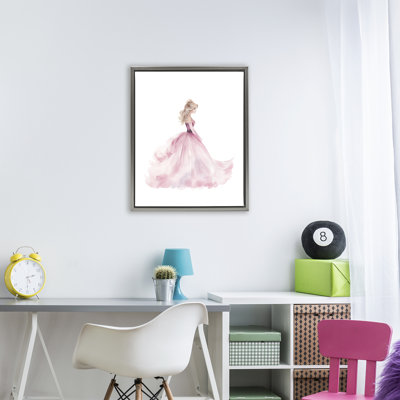 Princess Joy Ballgown Floating Frame, design by Christine Simpson Art