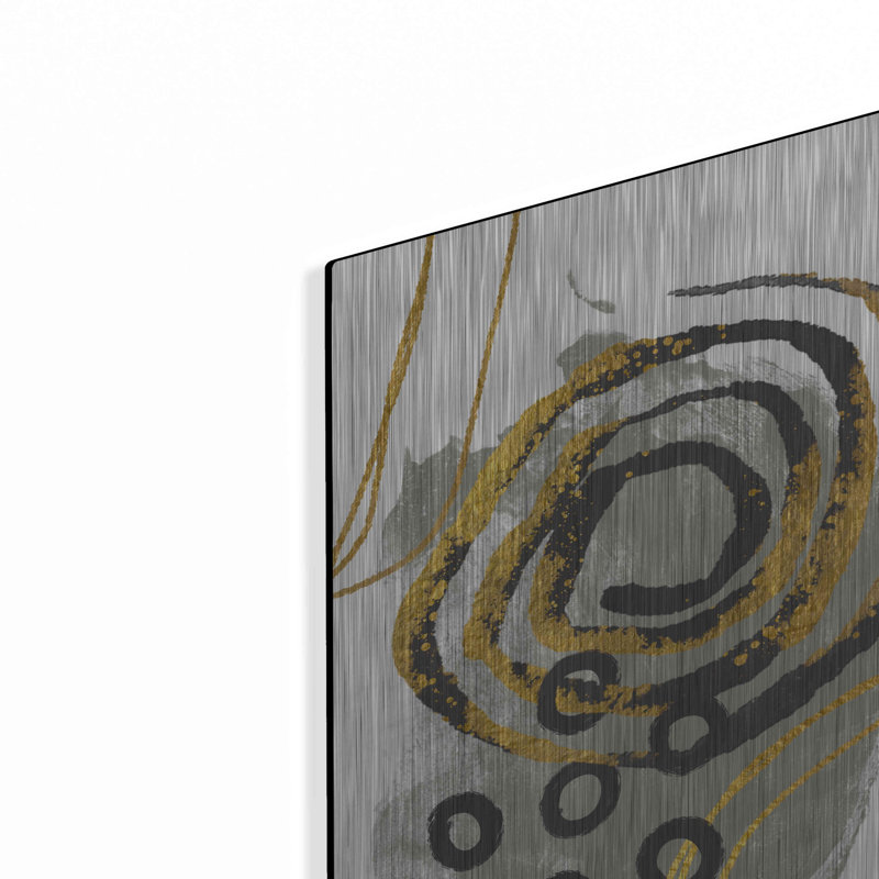 Brayden Studio «Gold Meets Neutrals VI» par Andrea Haase, mur en métal, H 16 po x l 12 po