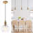1-light Hammered Glass Globe Pendant Light
