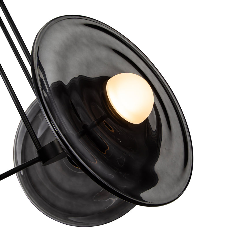 Vintage Brass and Glossy Opal Glass LED Pendant Light