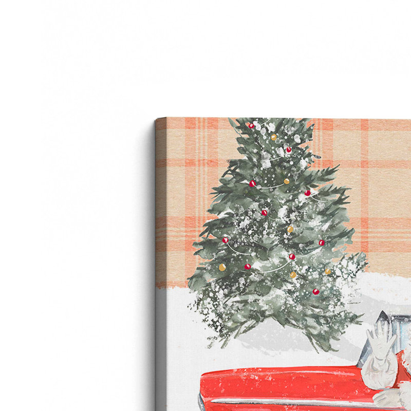 Imprimé convertible du père Noël, Toile tendue, H 32 po x l 48 po x P 1,25 po