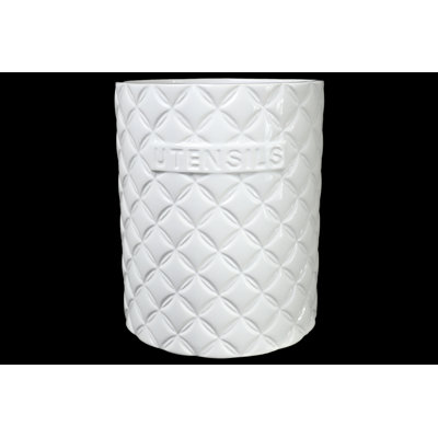Ceramic / Porcelain Round Utensil Crock