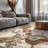 Beige Multi Botanical Scroll Area Rug-388437016