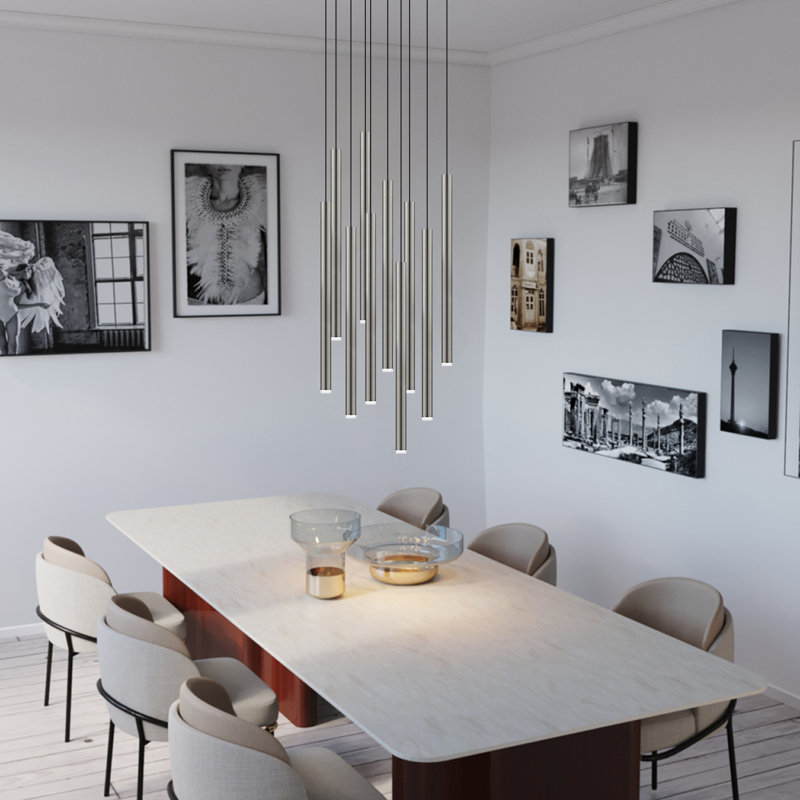 Baileyton 10 - Light Cluster Pendant, Nickel