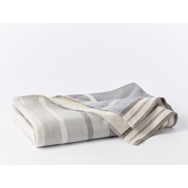Tomales Beach Towel, Shadow/Indigo Ombre