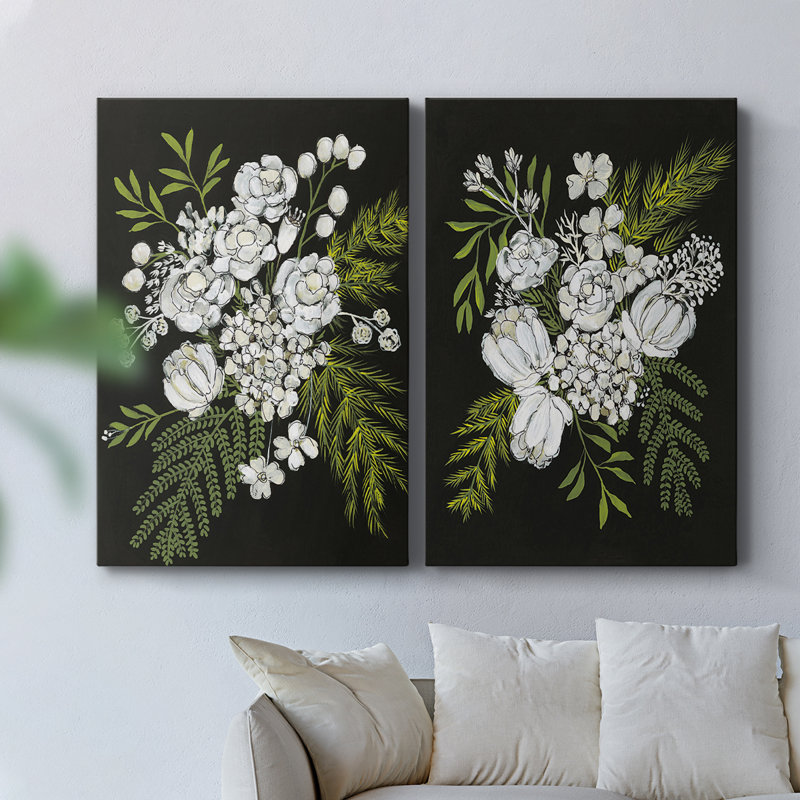 Bouquet d'albâtre I - Toile tendue avec châssis de qualité supérieure - Prêt à être accroché
