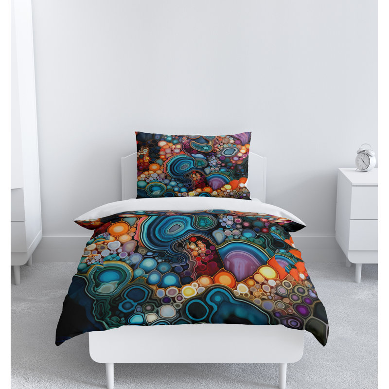Abstract Duvet Cover, King Duvet Cover + 2 King Shams