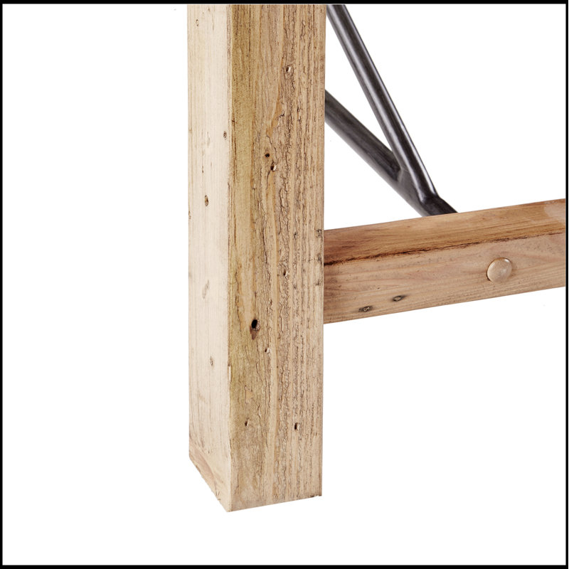 Ensemble de salle à manger en bois massif 4 pièces avec table, chaises et banc Sonoma pour espaces compacts et charme rustique