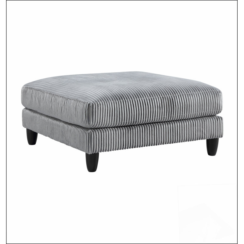 Repose-pieds en velours côtelé Living Living Furniture