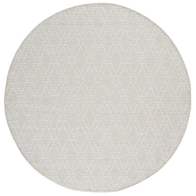 Edgeware 850 Polypropylene/Polyester Geometric Indoor/Outdoor Rug in Light Green/Yellow