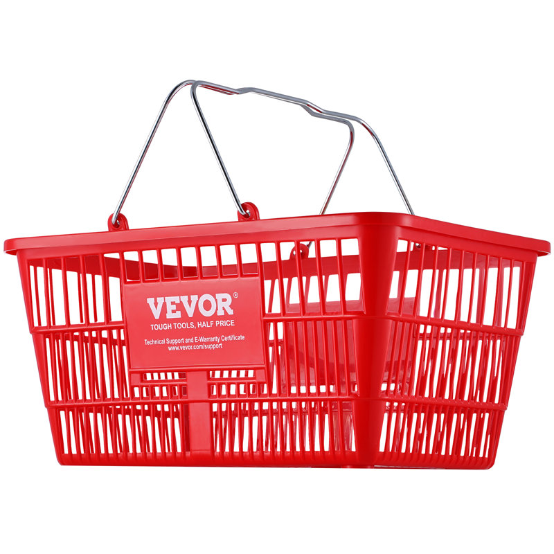 VEVOR Plastic Decorative Basket, Red