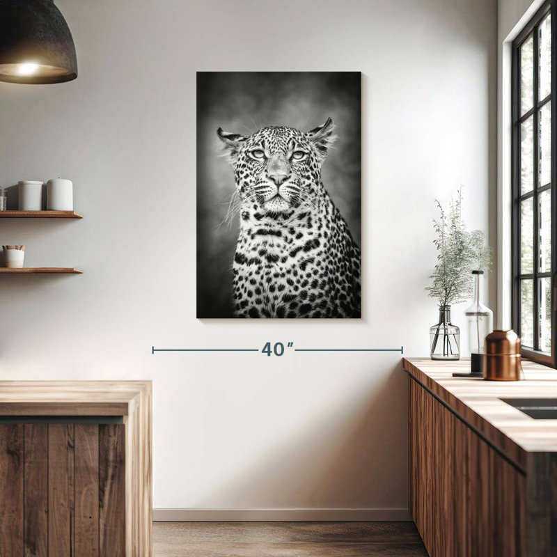 Brampt Young Leopard, 39" H x 26" W