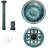 Outdoor Polyresin Antique Bird Bath with Solar Powered Round Pond Fountain-1018520500