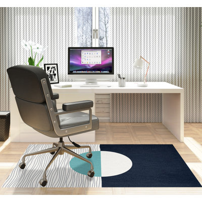 Tapis de chaise rectangulaire Carmy