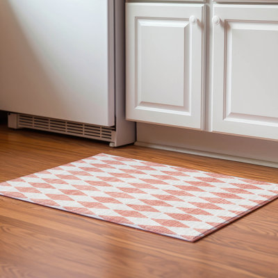 Tapis saumon Cerrito AMF578 lavable à la machine de qualité supérieure