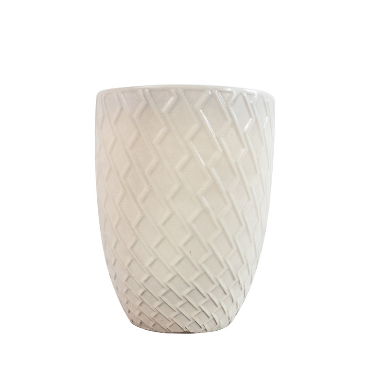 Pot de fleurs, Blanc lait