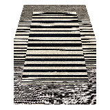 Tapis rouge en laine noué à la main de style sud-ouest de 5 pi 8 po x 7 pi 8 po Bethsy
