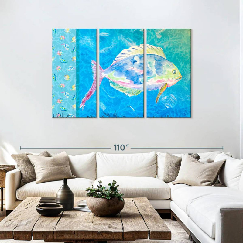 Brampt Under The Sea I, 48" H x 74" W