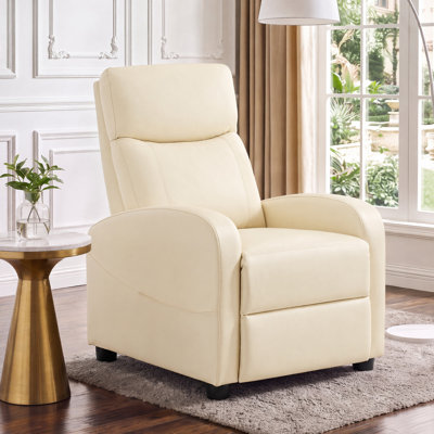 Fauteuil inclinable de massage en cuir végétalien 25,2 po avec télécommande