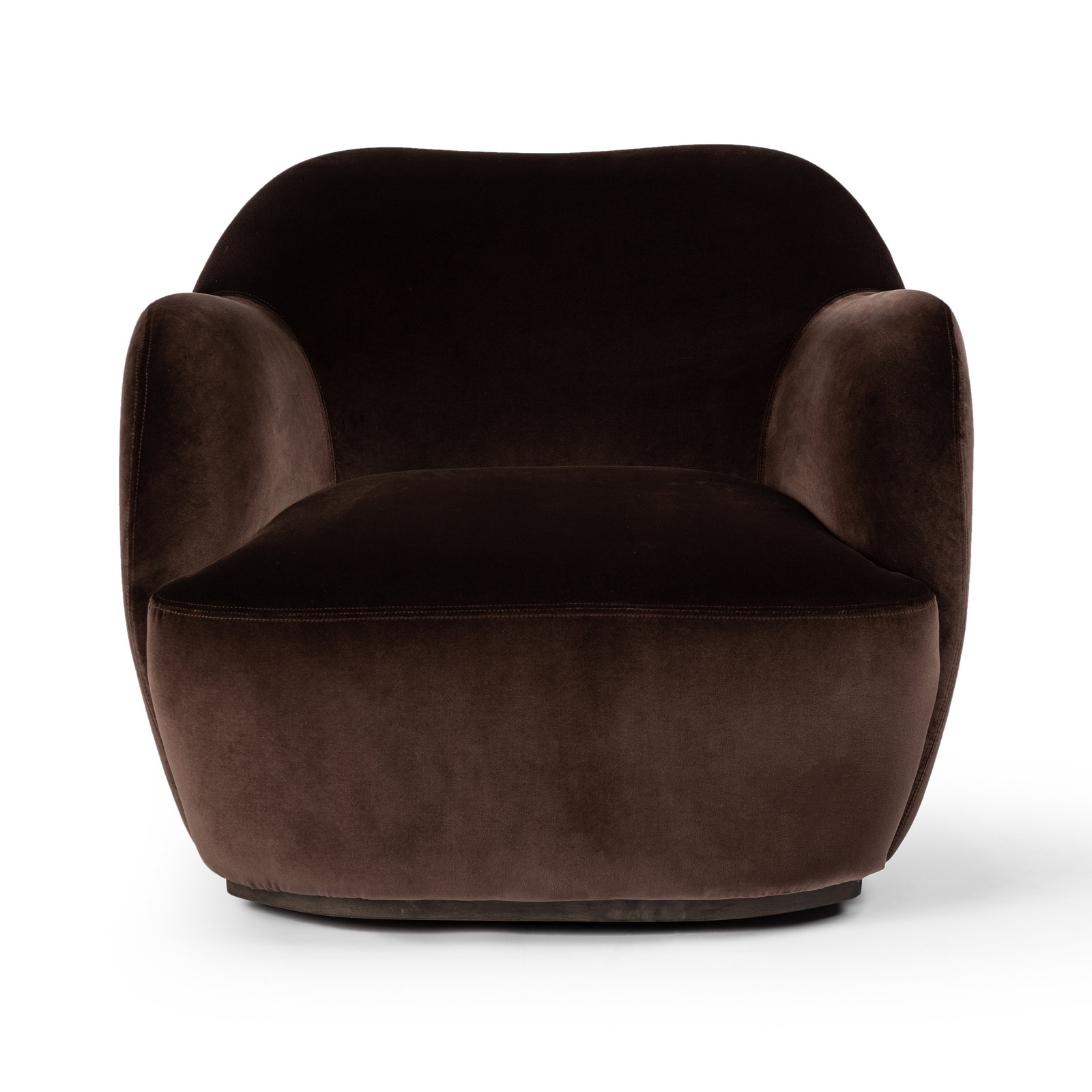 Alaska Swivel Barrel Chair, Surrey Cocoa Velvet